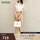 SNIDEL2025春夏新品半高領(lǐng)蝴蝶結印花小飛袖雪紡襯衫SWFB252053 象牙白 均碼 (F)