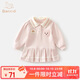 班喜迪女童連衣裙秋裝兒童學(xué)院風(fēng)Polo衛衣裙周歲禮服洋氣寶寶公主裙春秋