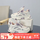 SNOOPY史努比童鞋兒童運動(dòng)鞋男女童網(wǎng)面老爹鞋輕便軟底跑鞋0398粉紫36