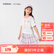 巴拉巴拉【miiiiichan IP商場(chǎng)同款】女童套裝夏兒童裝2025兩件套 紅色調00366 150