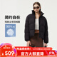 坦博爾寬松羽絨服女短款秋冬小個(gè)子秋冬保暖外套TBF530378Z 黑色 S (160)