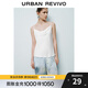 UR夏季新款女裝時(shí)尚氣質(zhì)魅力蕩領(lǐng)短款吊帶衫UWG240116 米白 S
