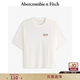 Abercrombie & Fitch男裝25夏季美式復古印花圖案百搭寬松圓領(lǐng)短袖T恤123-5020 米白色 背面圖案 L (180/108A)