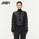 JNBY/江南布衣秋新品羽絨服女短款簡約輕薄立領(lǐng)修身設(shè)計(jì)感5O9C14610 001/本黑 M