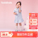 巴拉巴拉童裝兒童連衣裙女童寶寶裙子夏裝2025學(xué)院polo裙繡花208225111020