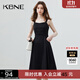 KBNE連衣裙女吊帶裙小黑裙2025秋季新款黑色氣質(zhì)法式小眾設計裙子 黑色 S