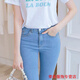 嫻槐春秋牛仔褲女韓版學(xué)生夏季高腰彈力九分褲子緊身小腳褲天藍(lán)色顯瘦 天藍(lán)色【九分】-緊身女牛仔褲 29 【建議109-114斤】-緊身女牛仔褲