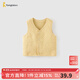 童泰（TONGTAI）嬰兒馬甲秋冬季純棉保暖男女寶寶衣服加厚背心外出坎肩馬夾 黃色 100 碼(建議2-3歲身高90-103cm)