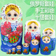 慕舟俄羅斯套娃10層手工繪制兒童益智擺件創(chuàng  )意送女孩男孩禮物玩具