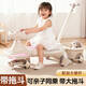 卡卡曼扭扭車(chē)兒童溜溜車(chē)1-3-6歲防側翻可坐大人可手推寶寶搖搖車(chē)妞妞車(chē) 粉 【推桿+音樂(lè )燈光+閃光靜音輪+拖斗】 親子同乘帶音樂(lè )滑滑車(chē)搖擺車(chē)