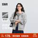 森馬（Semir）[商場(chǎng)同款]外套女連帽刺繡學(xué)院風(fēng)2025春寬松質(zhì)感夾克101125108002