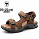 西域駱駝涼鞋男夏天沙灘鞋戶(hù)外露趾男士運動(dòng)休閑涼拖鞋夏季氣墊減震男鞋 卡其色 40