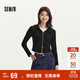 森馬（Semir）外套女短款修身顯瘦上衣秋裝正肩連帽針織夾克通勤101524108005