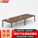YOE.FTY會(huì )議桌長(cháng)方形開(kāi)會(huì )員工培訓桌長(cháng)條辦公桌大型接待洽談桌小型條形桌 3.5*1.4米會(huì )議桌