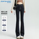 真維斯（JEANSWEST）牛仔褲女2025夏季時(shí)尚微喇褲高腰顯瘦小個(gè)子水洗褲子女藍(lán)灰L