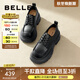 百麗（Belle）百搭牛津鞋女通商場(chǎng)同款通勤厚底小皮鞋B1Q1DCM4預售 黑色 37 (235mm)