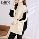 絲柏舍高領(lǐng)套頭毛衣2025冬裝新款女裝寬松撞色休閑針織衫