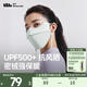 蕉下（beneunder）防風(fēng)保暖口罩護眼角防曬女口罩防寒面罩情侶款騎行口罩高顏值 藤霧灰【升級款】
