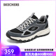 斯凱奇（Skechers）男鞋復(fù)古戶外鞋徒步鞋輕質(zhì)舒適緩震城市戶外運(yùn)動(dòng)休閑鞋237631 灰色/黑色/GYBK 42