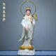 西方三圣佛像阿彌陀佛擺件站像大勢至菩薩漢白玉觀(guān)音菩薩佛像家用供奉 19寸-大勢至