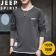 JEEP SPIRIT吉普長(cháng)袖T恤男春秋季長(cháng)袖運動(dòng)戶(hù)外純棉體恤休閑上衣 灰色 XL