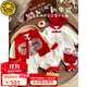 G.DUCKKIDS小黃鴨周歲男女寶寶禮服春季喜慶連體衣服百天滿(mǎn)月嬰兒春秋新中式 龍連體衣+帽子+襪子+馬甲 73cm