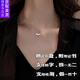 憶瑾小方糖吊墜正品足銀S999純銀項(xiàng)鏈女款2025新款輕奢520情人節(jié)禮物 999足銀三顆方糖項(xiàng)鏈
