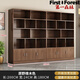 第一森林書(shū)架落地置物架多層書(shū)房讀書(shū)架簡(jiǎn)約文件柜家用現代書(shū)柜儲物柜子 【雙柜款】原野橡木色200*24*180 普通快遞