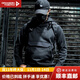 龍牙天權機能衛衣男秋冬新款男士修身拉鏈男裝休閑外套 極夜黑 L 180/100A 160-180斤