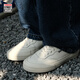 VISION STREET WEAR官方  FLAT TOP復古街頭滑板鞋全皮低幫休閑板鞋男女小白鞋 白色 40.5