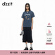 DZZIT地素半身裙春秋精致休閑設(shè)計都市風(fēng)裙子女 黑色 XS