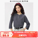 佐丹奴亨利衫女秋季純棉美式亨利領(lǐng)插肩七分袖上衣女13325771