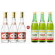 竹葉青酒45度傳承竹500mL*3瓶+汾酒53度黃蓋玻汾475mL*3瓶 非原箱