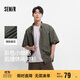 森馬（Semir）短袖襯衫男肌理感格子襯衣外穿內搭2025夏季情侶上衣109325104201