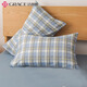 潔麗雅枕套一對A類(lèi)抗菌純棉四季親膚床上用品枕套 紳士格-48*74cm*2