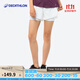 迪卡儂（DECATHLON）運動(dòng)短褲女夏季外穿跑步健身訓練褲速干薄款寬松瑜伽褲 白色凈版雙層短褲 S