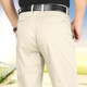 馳琴精紡97%棉休閑褲男秋冬裝厚款春夏季薄款長(cháng)褲深襠彈力寬松男褲子 春夏2058米色 30 2尺3