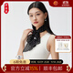 織錦樓真絲絲巾女波點(diǎn)桑蠶絲圍巾黑白經(jīng)典時(shí)尚高檔長(cháng)絲巾紗巾送女友禮物 波爾卡小姐