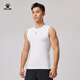 KELME /卡爾美無(wú)袖緊身衣男足球彈力背心夏季跑步透氣排汗訓練健身衣 白色 L 175