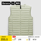 蕉內（Bananain）氫氣3系男士輕薄羽絨服馬甲圓高領(lǐng)修身防風(fēng)秋冬冬裝外套 【圓領(lǐng)】抹茶綠 S