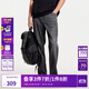 杰克·瓊斯（JACK&JONES）25年男裝秋季903直筒牛仔褲男黑灰色彈力休閑寬松潮流褲子品牌 A16灰牛仔-非涼感 寬松直筒，卡碼拍小 31 175 W31/L30