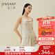 金三塔睡衣女春夏真絲19姆米重磅桑蠶絲簡(jiǎn)約性感吊帶短褲套家居服 白玉蘭色 M