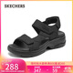 斯凱奇（Skechers）涼鞋女士秋季厚底百搭運動(dòng)涼拖鞋外穿軟底沙灘鞋溯溪鞋163542