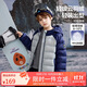 ASK JUNIOR兒童輕薄羽絨服男女童秋冬90%絨無膽中大童寶寶 藏青色 140 