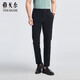 雅戈爾（YOUNGOR）【彈力免燙】秋款男商務(wù)直筒易打理休閑褲 藏青 L(175/82A)