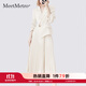 MeetMetro瑪依爾西裝連衣裙女2025秋季新款質(zhì)感職業(yè)通勤百褶裙 淺杏【現(xiàn)貨閃電發(fā)】 M