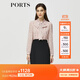 PORTS寶姿秋冬女裝新款假兩件時尚通勤連衣裙ALM9D065NPP066 粉紅色-1 S (4)