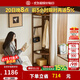 致典北美黑胡桃木轉(zhuǎn)角掛衣架實(shí)木衣帽架置物架臥室晚上床邊放衣神器 隅夢(mèng)置物架