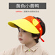 KocotreeKK樹(shù)兒童太陽(yáng)帽空頂帽防曬帽春夏男女童帽子寶寶遮陽(yáng)帽 黃色小鴨-卡通版 S（48-52cm)建議1-3歲