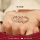 DRAGBOLL鉆戒女對(duì)戒紙短情長(zhǎng)情侶戒指活口可調(diào)節(jié)結(jié)婚求婚送女友生日禮物 白金色一對(duì)莫桑石-開口可調(diào)節(jié)
